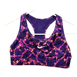 Nike Sports Bra Womens S Training Unpadded Purple Victory Quake Dri-Fit Active